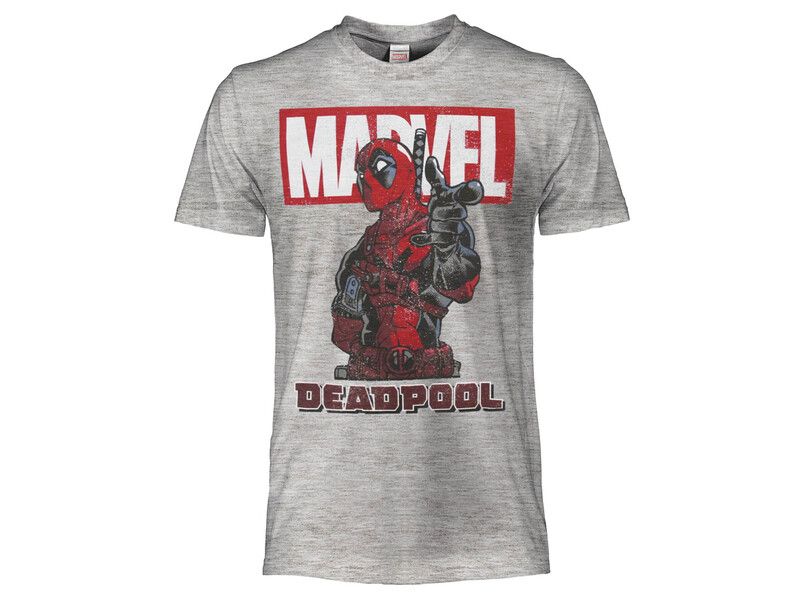 T-Shirt Deadpool Grigia