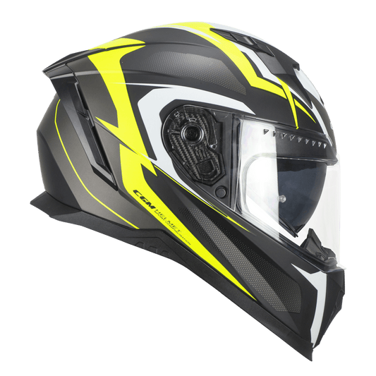 Casco Integrale Blast Nero/Giallo Fluo Opaco