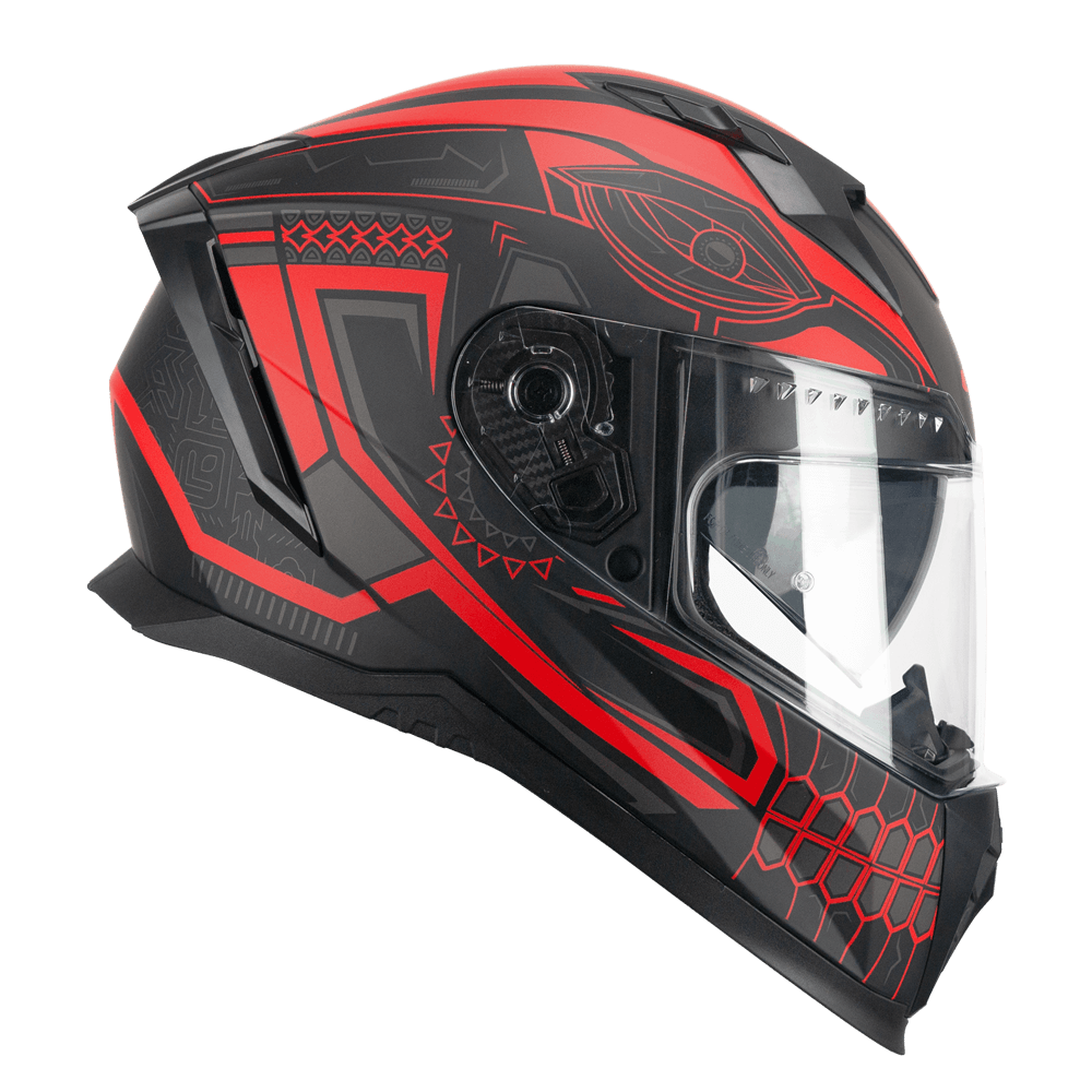 Casco Integrale Blast Nero/Rosso Opaco