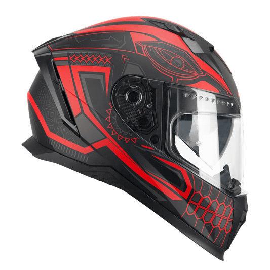 Casco Integrale Blast Nero/Rosso Opaco