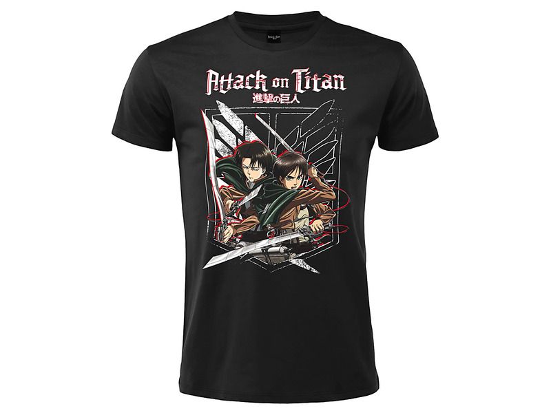 T-Shirt Ufficiali Attack on Titan Black 2