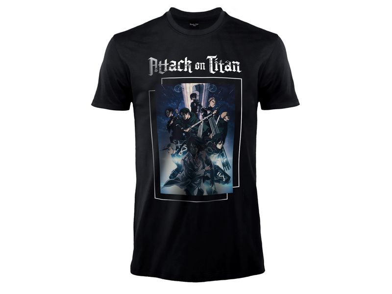 T-Shirt Ufficiali Attack on Titan Black 1