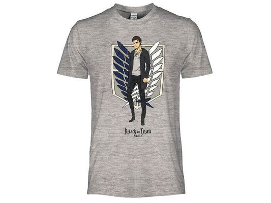 T-Shirt Ufficiali Attack on Titan Grey