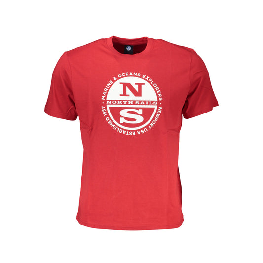 T-Shirt North Sails Rosso Logo Oceans