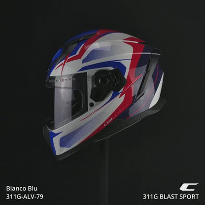 Casco Integrale Blast Bianco/Blu