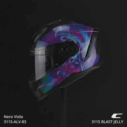 Casco Integrale Blast Nero Viola