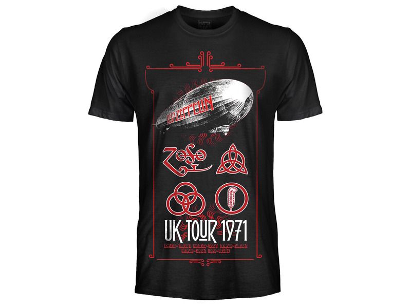 T-Shirt Led Zeppelin U.K. Tour 1971 - Scorpion Chrome Store